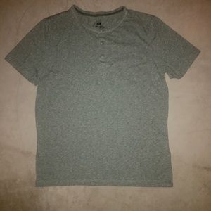 Green H&M shirt.